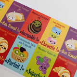 Monsieur Fromage & Friends French Stickers (60)