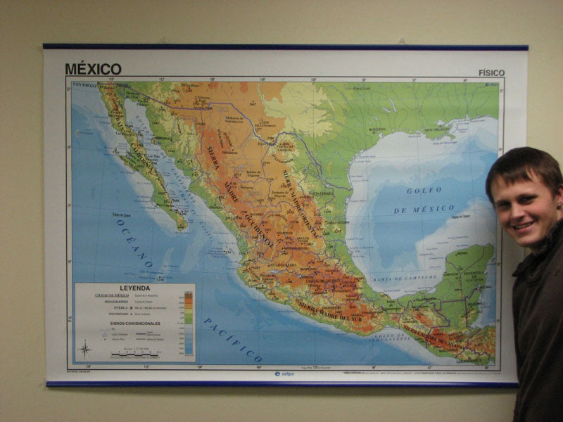 Mexico Map in Spanish