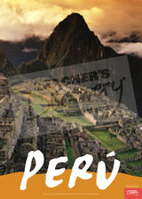 Machu Picchu Peru Travel Poster