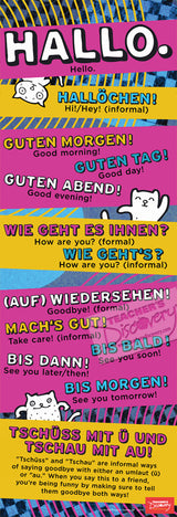 Hello German Skinny Poster