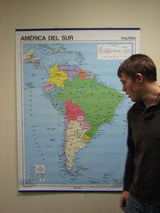 South America Map in Spanish