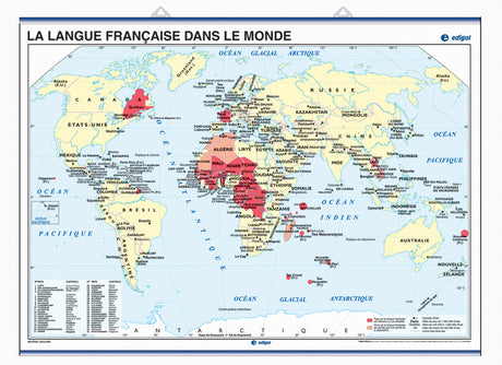 World Map of French-Speaking Countries