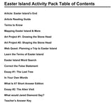 Easter Island Activity Packet Download