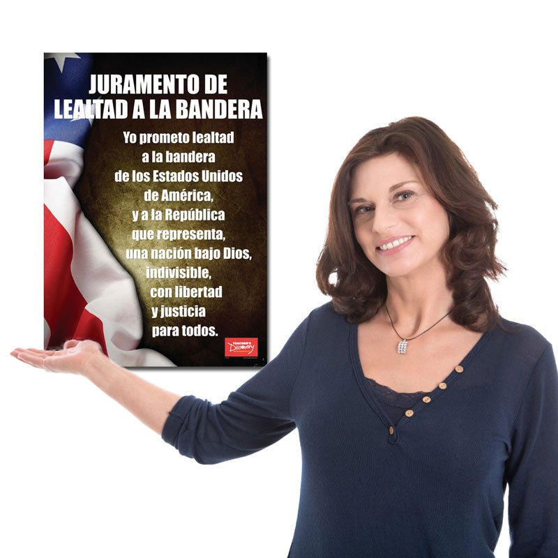 Pledge of Allegiance Spanish Poster