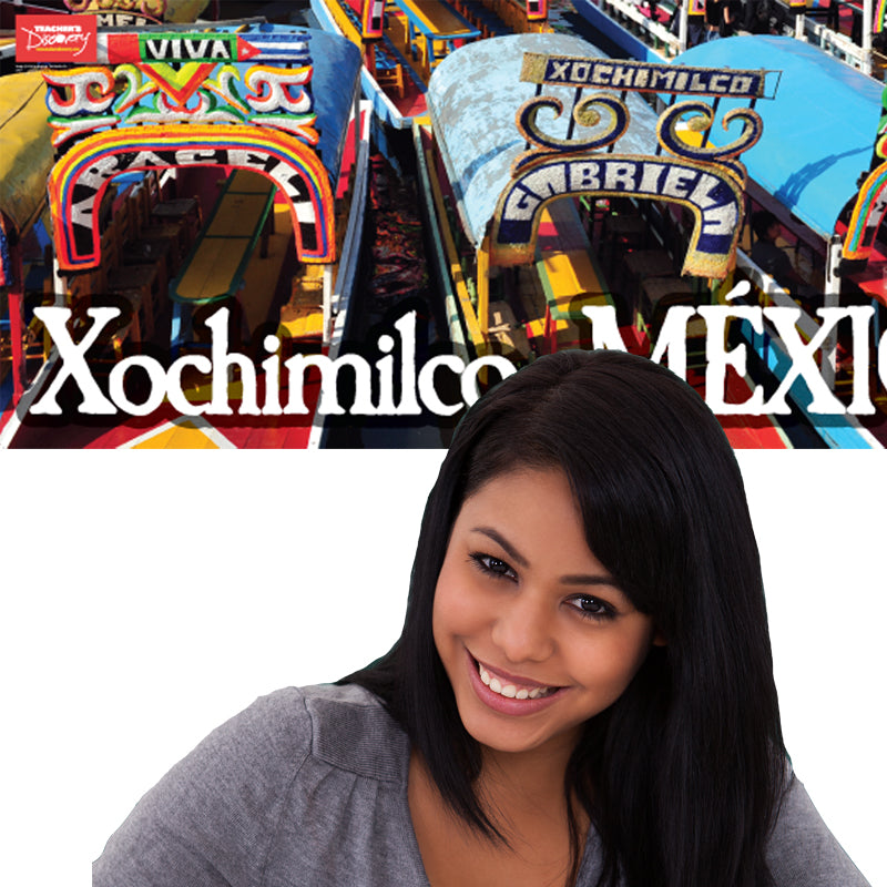 Xochimilco Panoramic Spanish Poster