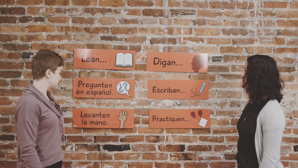 Classroom Commands Spanish Signs