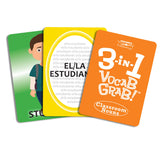 3-in-1 Spanish Vocab Grab Card Games